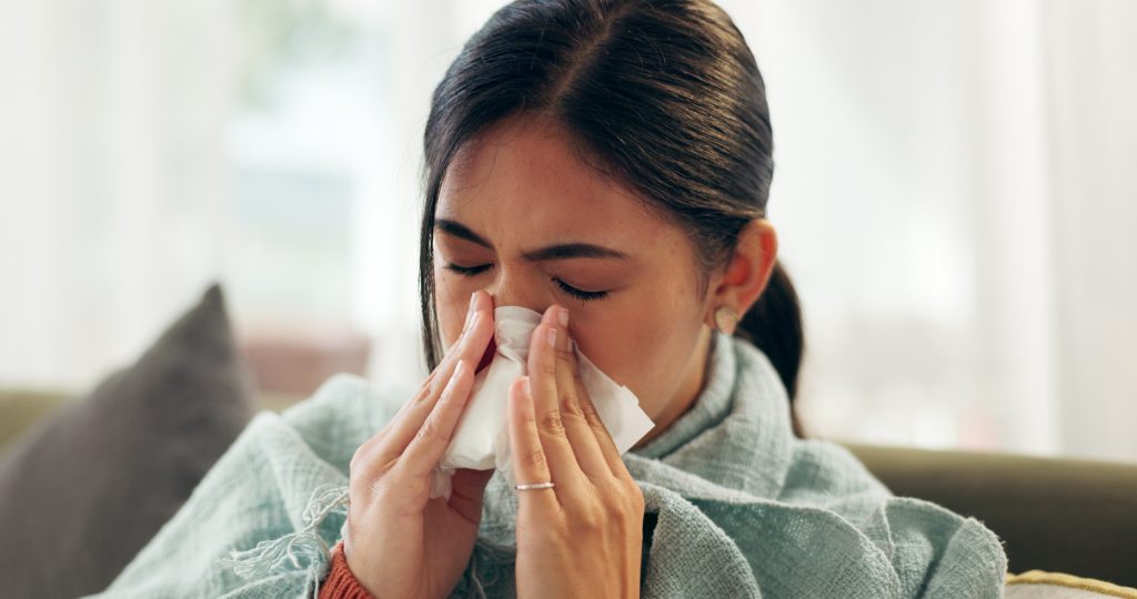 Persona con gripe
