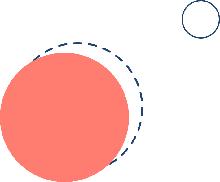 Icono de círculos rosas