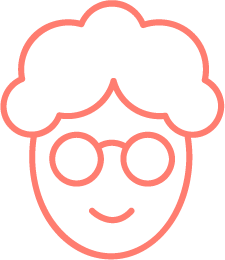 icono de una mujer mayor