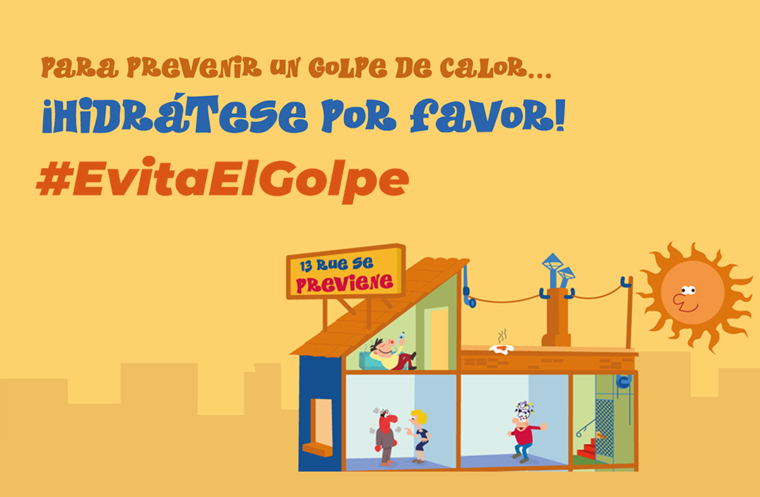 Imagen Campaña 'Evita el Golpe' del IIAS contra el Golpe de Calor